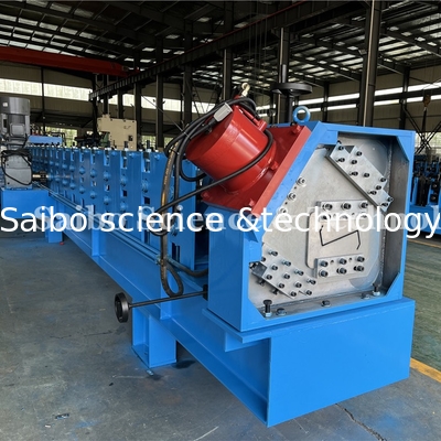 5T Hydraulic Decoiler Z Purlin Roll Forming Machine 24kw With PLC Control System