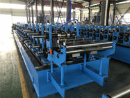 Top Hat Galvanized Sheet Material Roll Forming Machine With Post Cutting System Thickness 2.0mm