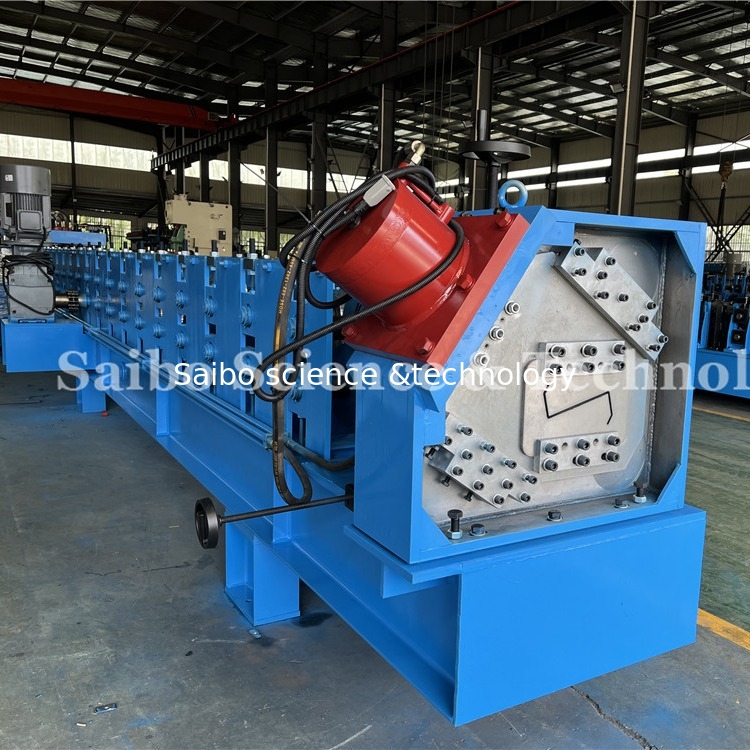 5T Hydraulic Decoiler Z Purlin Roll Forming Machine 24kw With PLC Control System